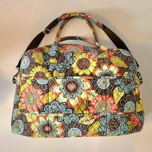 VERA BRADLEY Flower Shower Large Travel Duffel Bag
